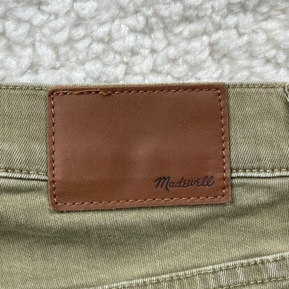 Madewell 9" High Rise Skinny Jean Green Raw Hem - Picture 13 of 14